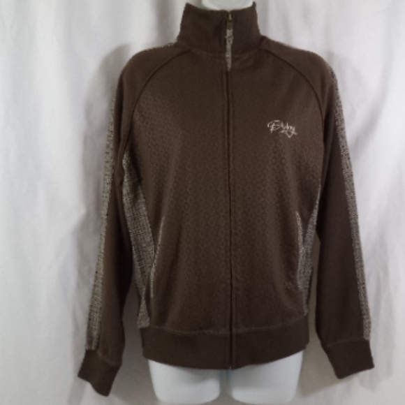 Billabong Womens Brown Embroidered Warm Up Jacket - Picture 2 of 8